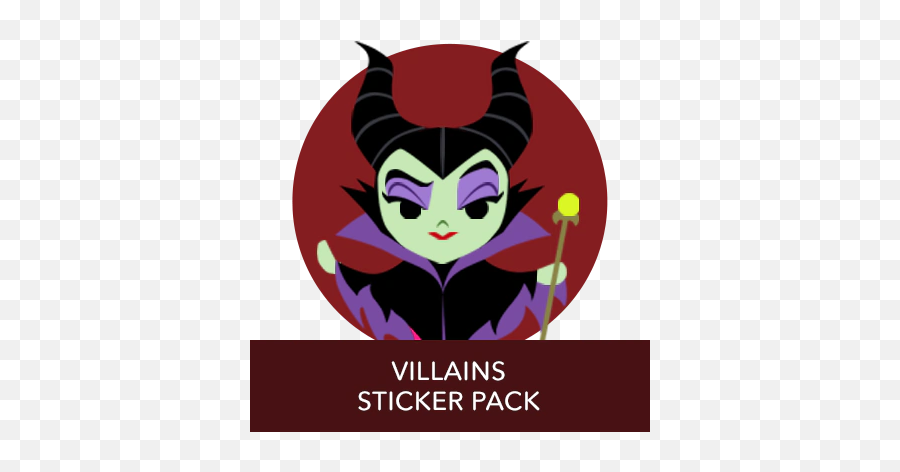 Disney Stickers - Descendants Disney Messenger Stickers Emoji,Villain Emoji
