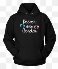 Keeper Of Gender Reveal Party Idea Baby - Hoodie Emoji