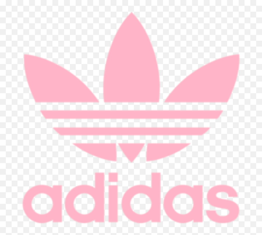 Pink Adidas Logo Aesthetic Sticker - Adidas Originals Emoji,Adidas Logo Emoji