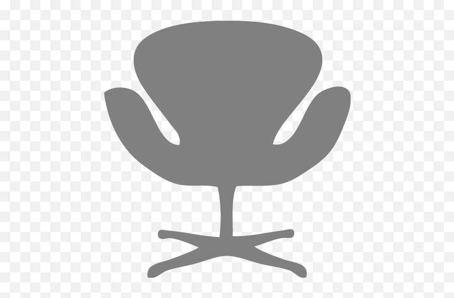 Gray Chair 5 Icon - Chairs Silhouette Png Emoji,Chair Emoticon