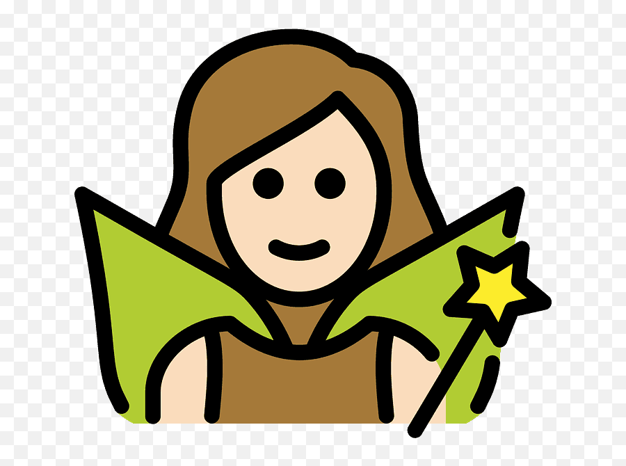 Woman Fairy Emoji Clipart,Fairy Emoji