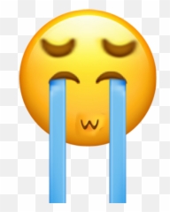 Sad Tears Crying Sticker By Susanne Fox - Happy Emoji,Fox Emoticon