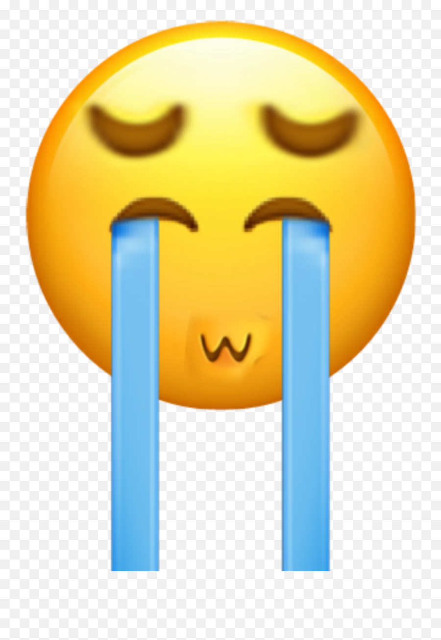 Sad Tears Crying Sticker By Susanne Fox - Happy Emoji,Fox Emoticon