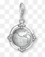 Seenplayboy - Globe Charm Thomas Sabo Emoji,Ball And Chain Emoji