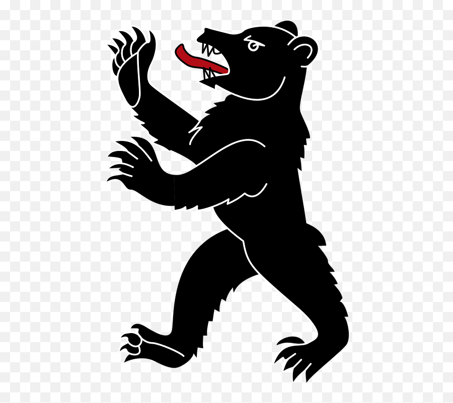 Free Black Bear Bear Illustrations - Standing Bear Clip Art Emoji,Paw Print Emoji