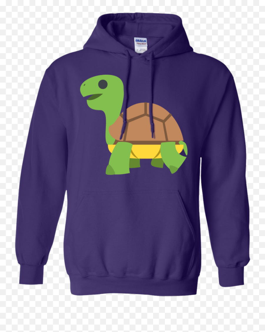 Turtle Emoji Hoodie - King And Queen Purple,Tortoise Emoji