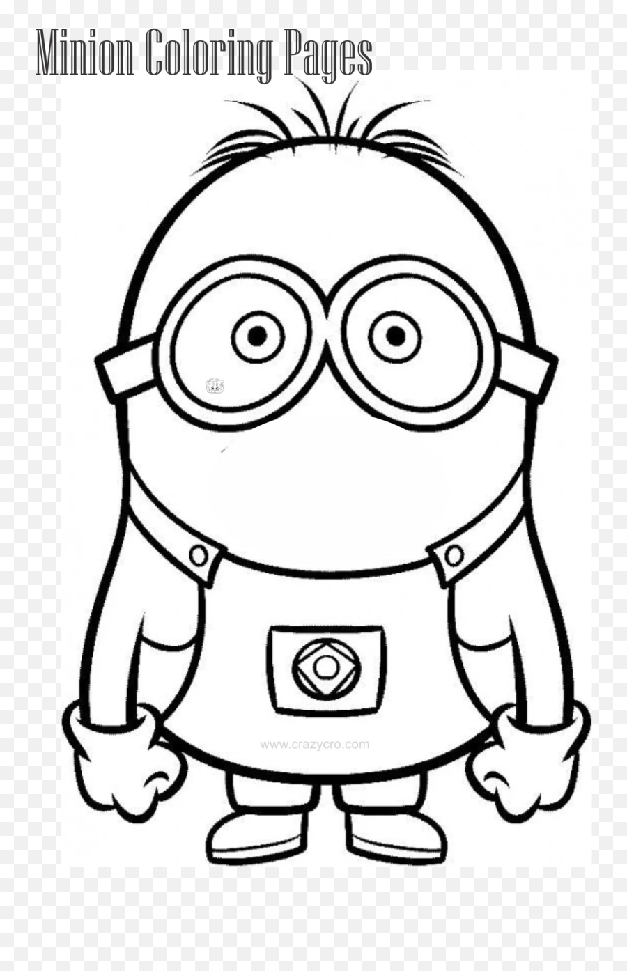 Minion Coloring Pages For Kids - Printable Emoji,Emoji Color Pages