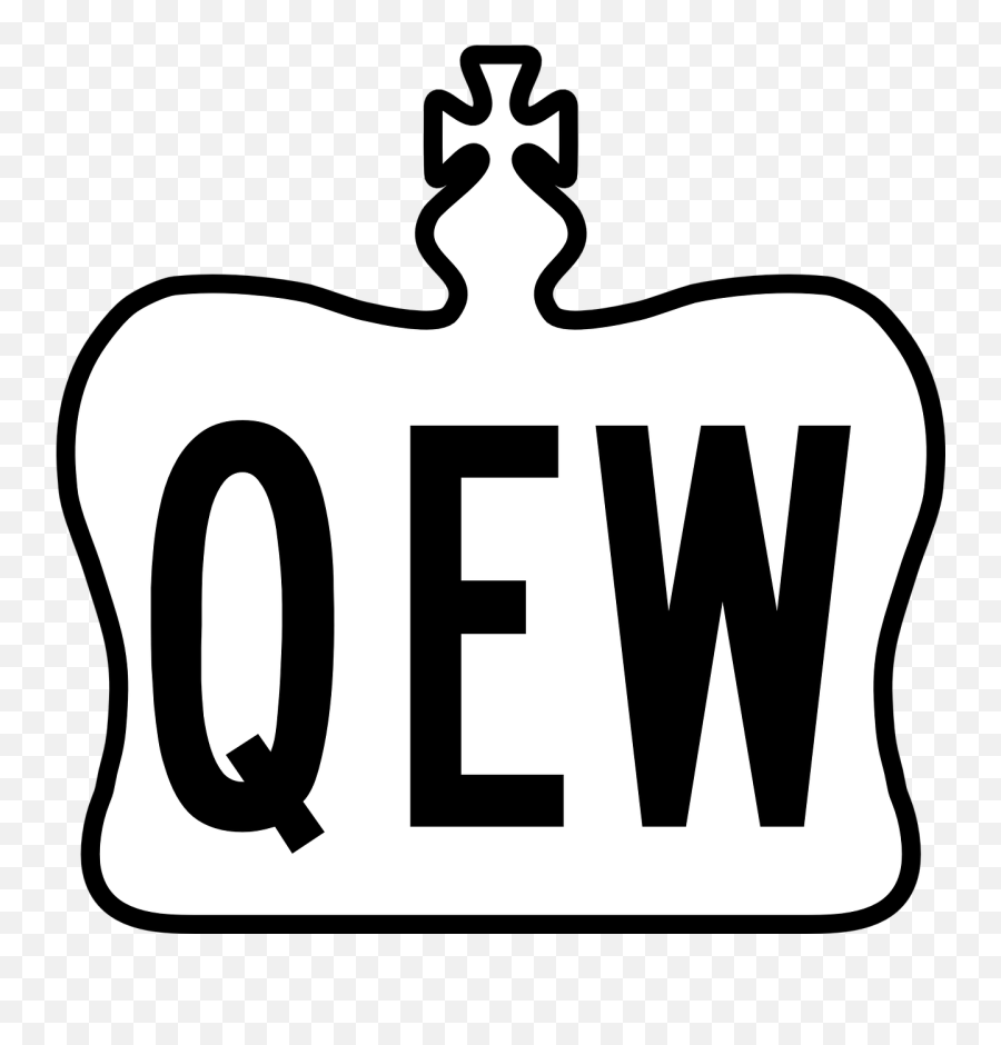 Queen Elizabeth Way Highway Ontario - Qew Sign Clip Art Emoji,Queen Chess Piece Emoji