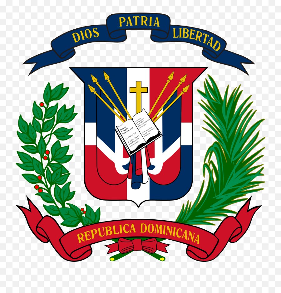 Republica Dominicana Flag Emoji - Dominican Republic Coat Of Arms Png,Dominican Flag Emoji