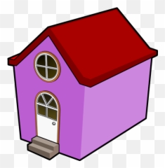 A Little Purple House Vector - House Clip Art Emoji,Woman Pig Emoji