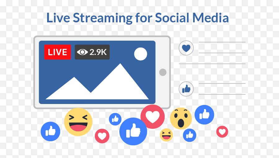 Live Streaming - Live On Socail Media Emoji,Emoticones Para Facebook 2016