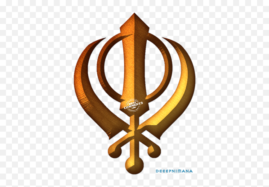 Khanda Transparent Hq Png Image - Sikh Religion Symbol Png Emoji,Sikh Khanda Emoji