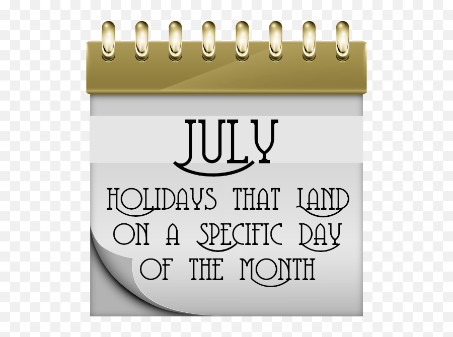 July Day Of Month Holidays - Webholidayscom Camellia Emoji,National Emoji Day