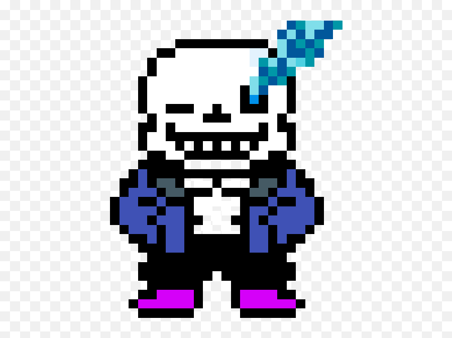 Random Image From User - Sans Pixel Art Clipart Full Size Sans Pixel Art Emoji,Sans Emoji