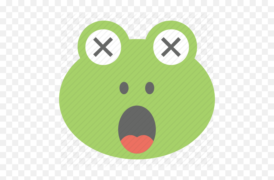 Frog Emoji Frog Face Smiley Icon - Frog Face Cartoon,8) Emoji