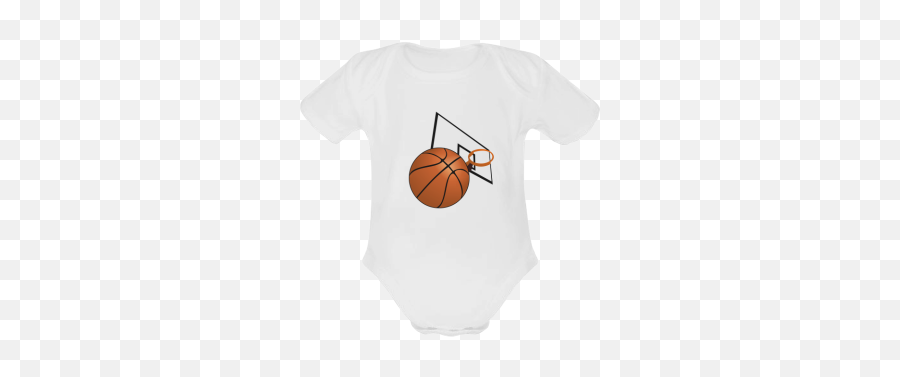 Basketball And Hoop Baby Powder Organic Short Sleeve One Piece Model T28 Id D289705 - Slam Dunk Emoji,Basketball Hoop Emoji