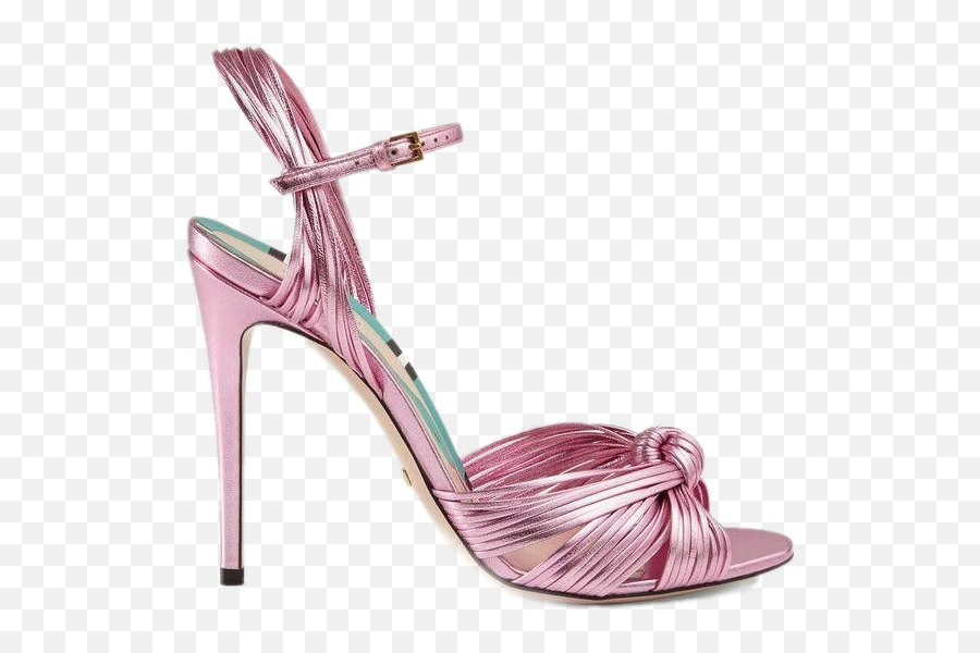Shoe Sandal Pink Highheels - Pink Metallic Gucci Sandals Emoji,Sandal Emoji