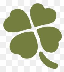 Four Leaf Clover Emoji - Trebol 4 Hojas Emoji,Shamrock Emoji