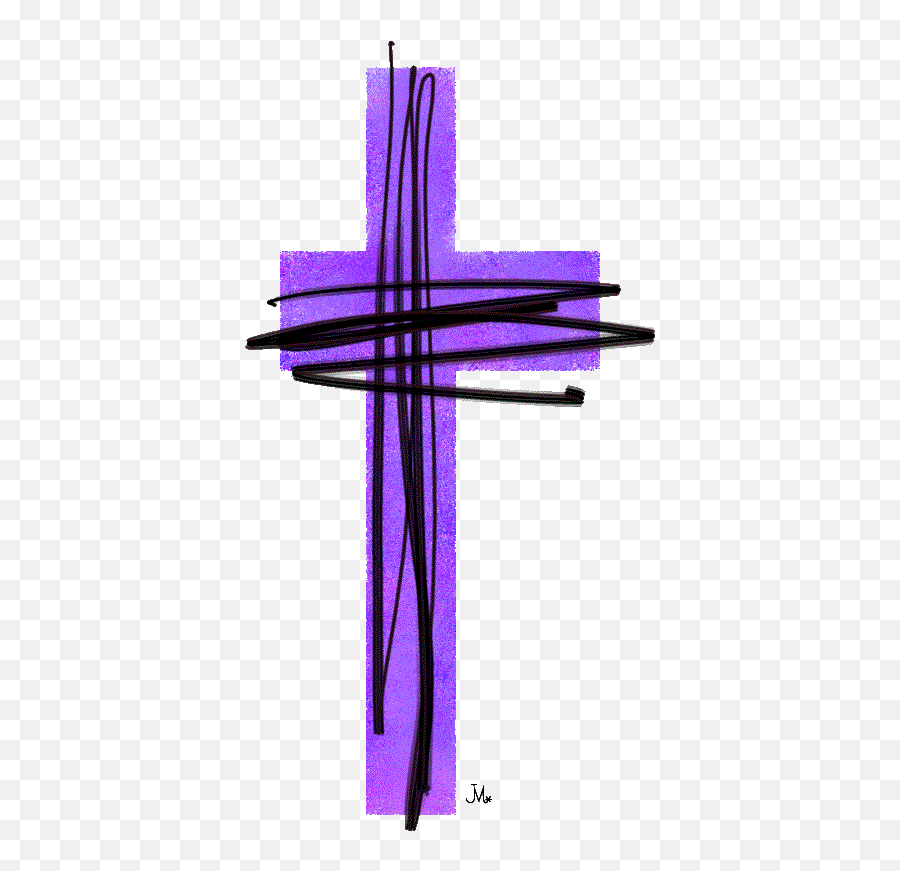 Cross Lent Clipart - Transparent Background Holy Week Emoji,Purple Cross Emoji