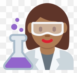 Twemoji2 1f469 - Scientist Man Emoji,Chemistry Emoji