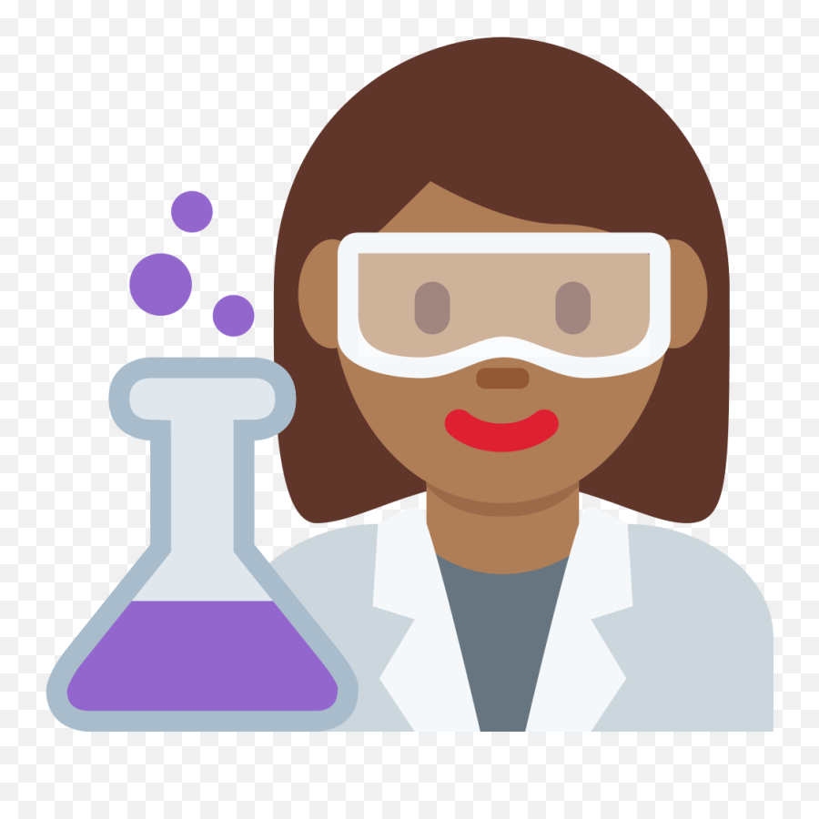 Twemoji2 1f469 - Scientist Man Emoji,Chemistry Emoji