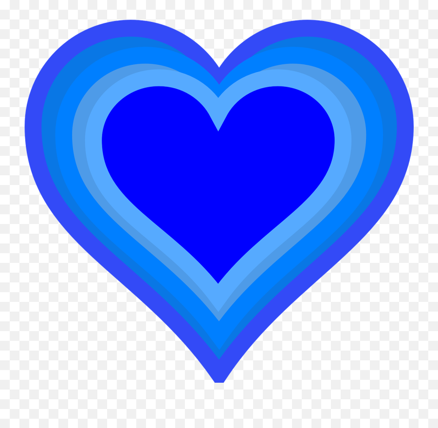 Pixabay - Valentine Cute Heart Blue Png Emoji,Two Hearts Emoji