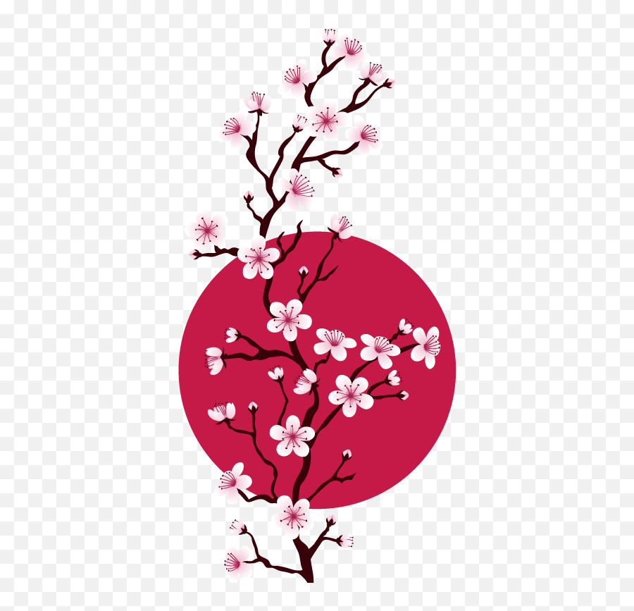 Cherry Blossom Svg Free - Japanese Cherry Blossom Clipart Cherry Blossom Clipart Emoji,Cherry Blossom Emoji