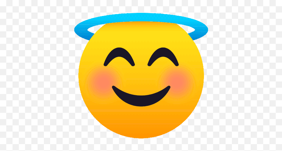 Smiling Face With Halo Joypixels Gif - Smilingfacewithhalo Joypixels Halo Discover U0026 Share Gifs Smiley With Halo Gif Emoji,Prayers Emoji