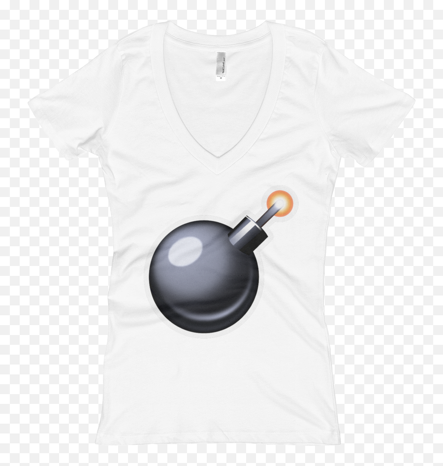 Womens Emoji V - Short Sleeve,Pan Emoji