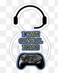 Control Issues Gamer Remote Headset Headphones - Controller Emoji