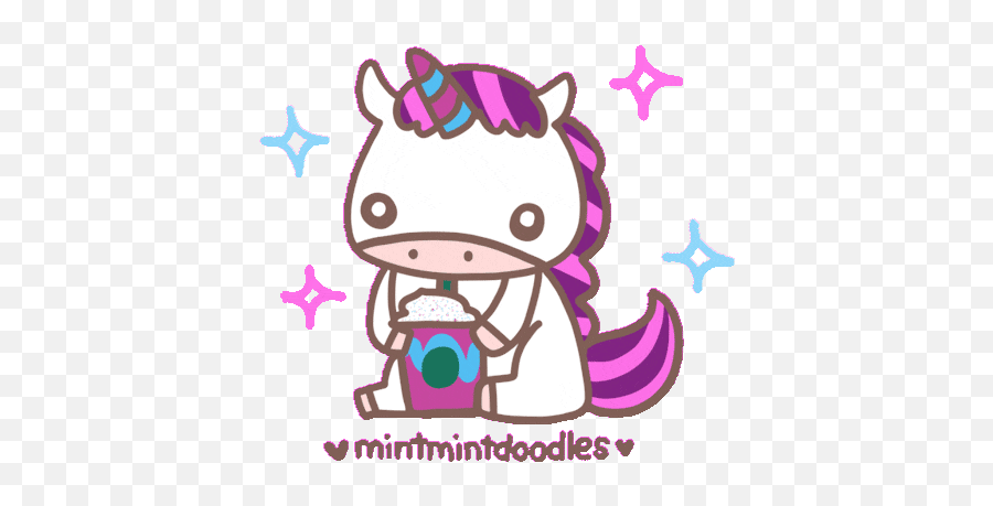 Top Are Unicorns Horses Stickers For Android U0026 Ios Gfycat - Unicorn Frappuccino Clipart Png Emoji,Unicorn Emoticons