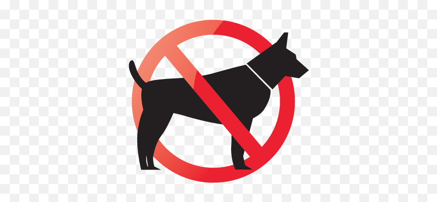 No Dogs Allowed Sign Sticker - Chien Interdit Png Emoji,Dog Emoji Iphone