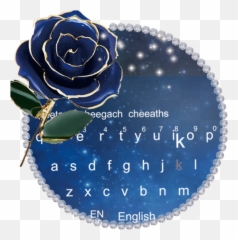 Gold Blue Rose Crystal Keyboard Theme U2013 Aplikace Na Google Play - Dot Emoji,Rose Emoji Text