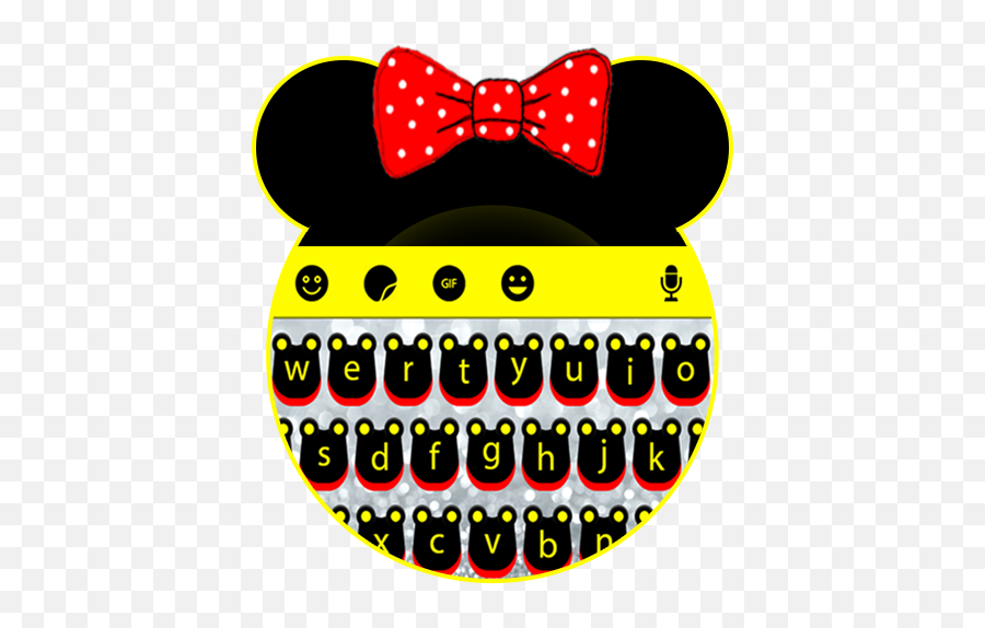Cute Mickey Bow Keyboard Theme U2013 Apper På Google Play - Bow Emoji,Bowing Emoji Text