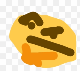 Thinking Face Emoji 🤔 - Thinking Emoji Meme Transparent - 600x600 PNG  Download - PNGkit