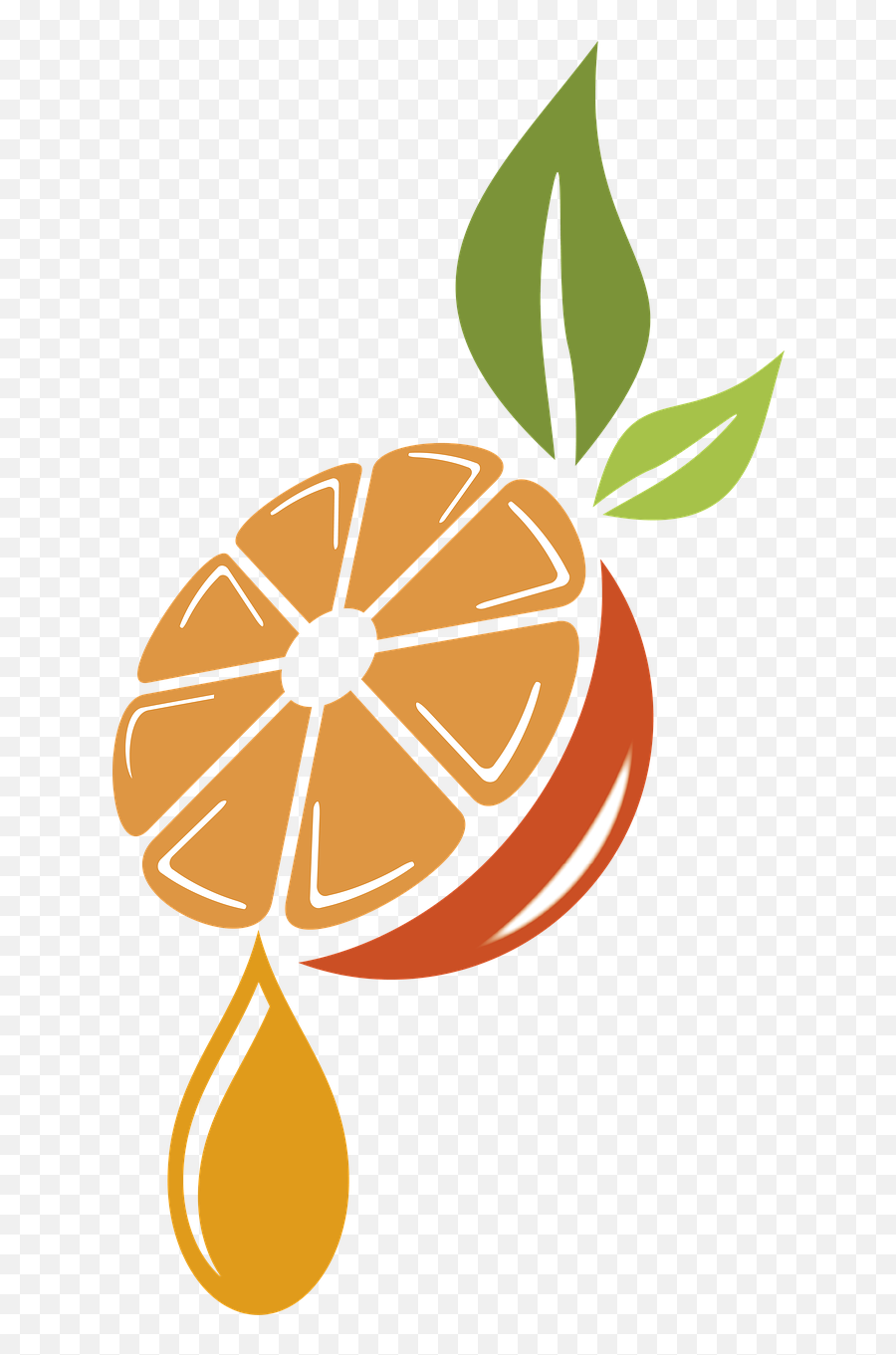 Orange Leaves Drop Juice Fruit - Folhas De Laranja Png Emoji,Pot Leaf Emoji