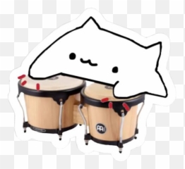 Bongocat Bongo Cat Drum Girl Cool - Bongo Cat Png Emoji,Bongo Cat Emoji