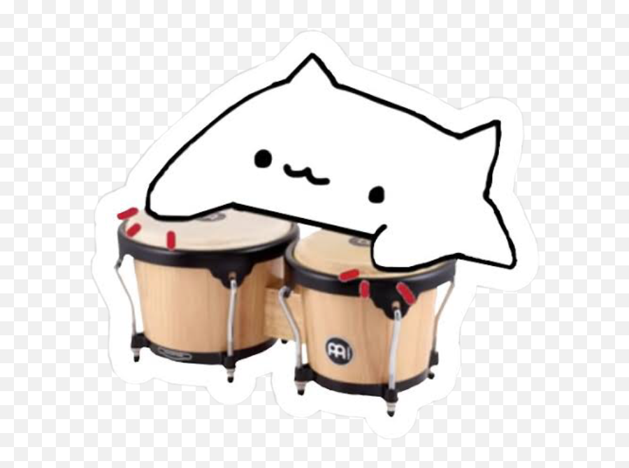 Bongocat Bongo Cat Drum Girl Cool - Bongo Cat Png Emoji,Bongo Cat Emoji