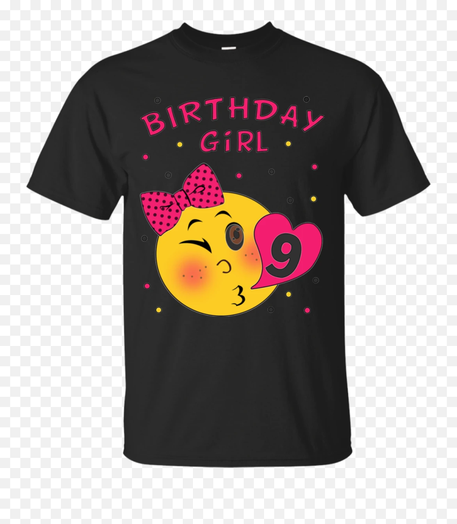 Girls 9th Birthday Girl T Emoji,Emoji Girl With Money