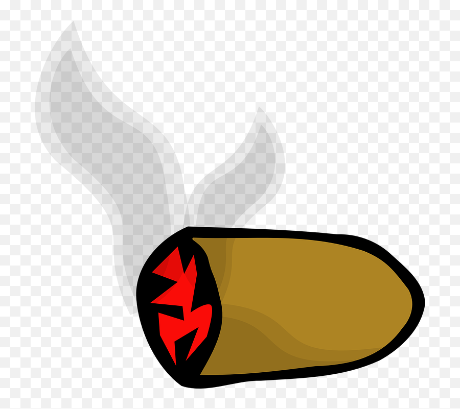 Cigar Burning Smoke - Cigar Clipart Emoji,Burning Man Emoji