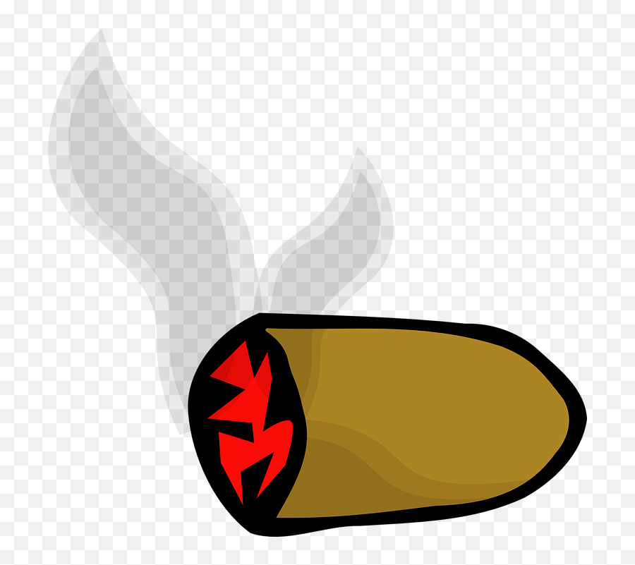 Cigar Burning Smoke - Cigar Clipart Emoji,Burning Man Emoji - free ...