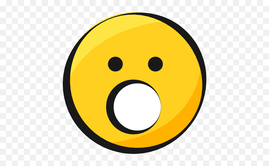 Smiley Jaune Emoji Yellow Choque Etonne Shocked Surprised - Smiley Choqué,Emoji Surprised