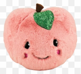 Peach Scented Furry Pillow - Plush Emoji