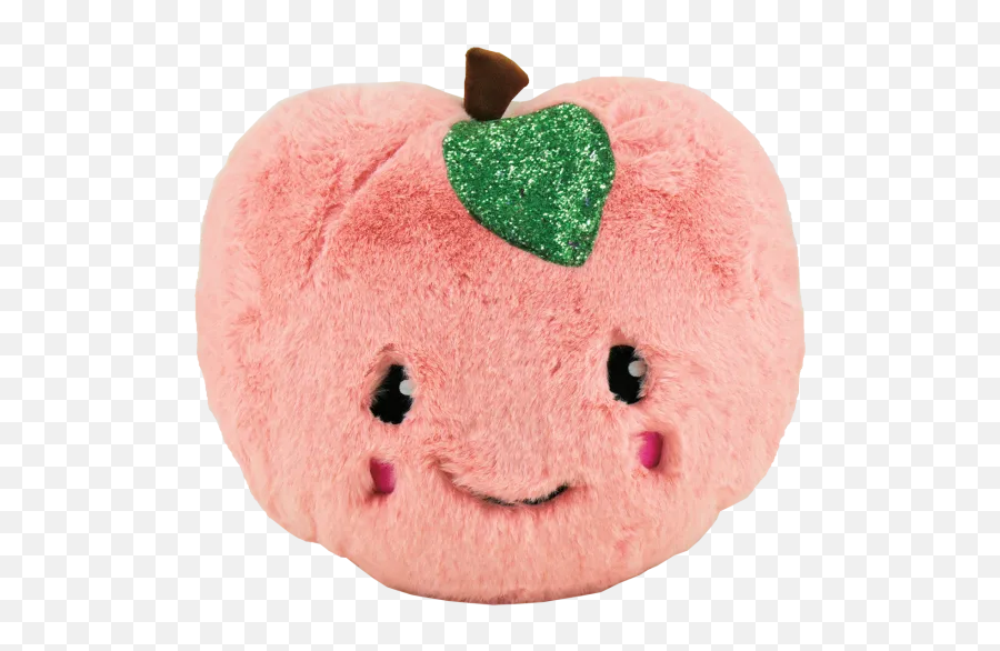 Peach Scented Furry Pillow - Peach Scented Plush Emoji,Peach Emoji Transparent