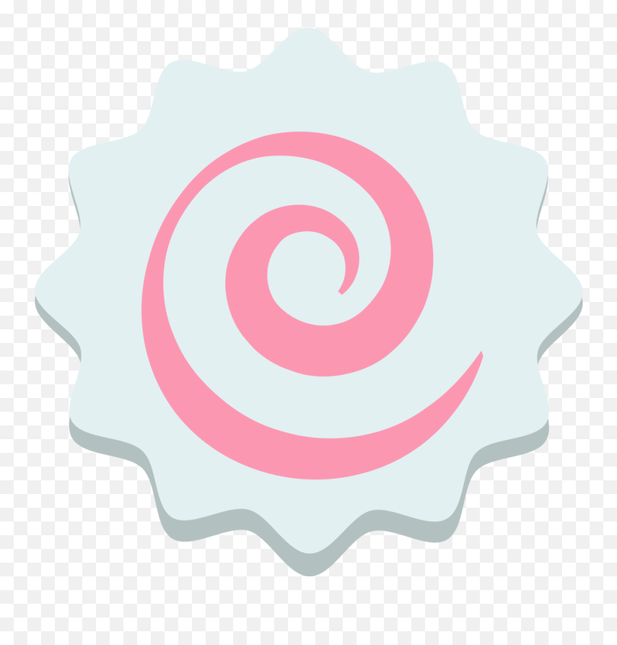 Emojione 1f365 - Fish Cake With Swirl Emoji,Emoji Cake