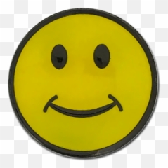 Smiley Face Badge - Png Emoji