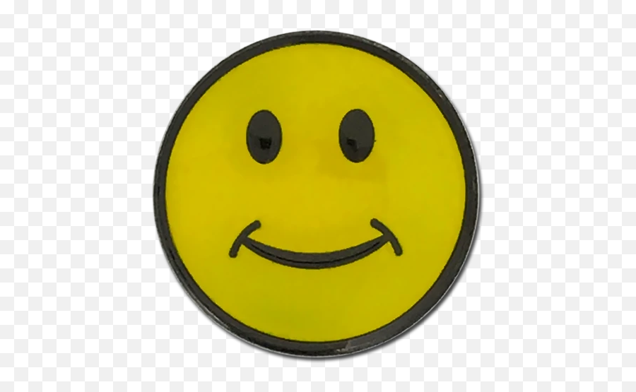 Smiley Face Badge - Smiley Face Badge Png Emoji,Concern Emoticon