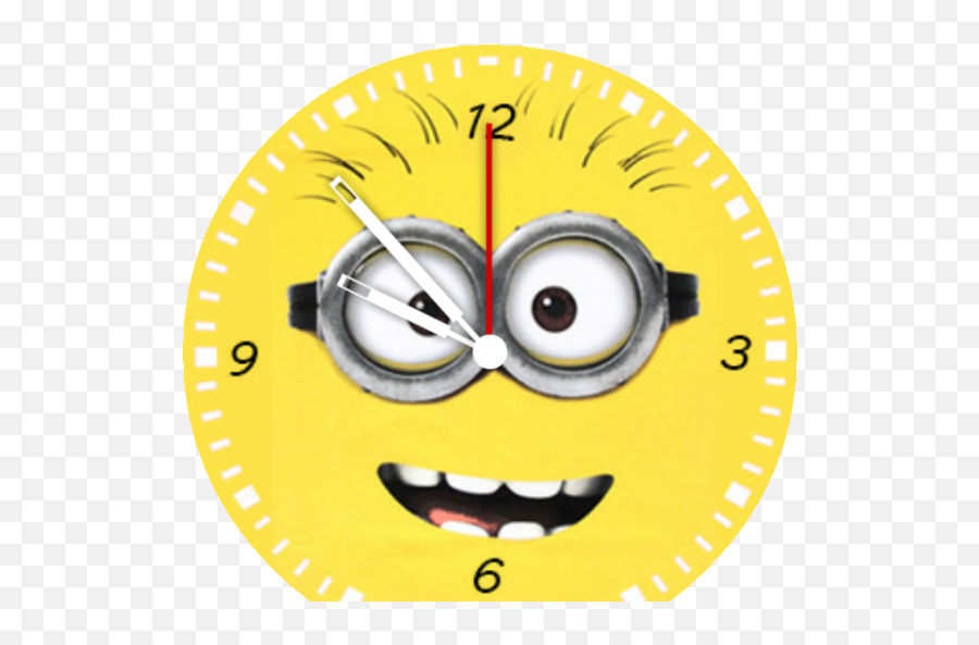 Minions Face - Minions Clock Png Emoji,Minion Emoticon