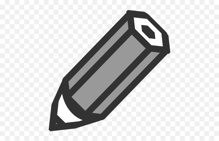 Pencil Icon Vector Illustration - Grayscale Icon Emoji,Dollar Eyes Emoji