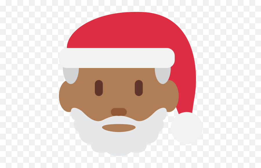 Santa Claus Emoji With Medium - Emoji Babbo Natale Png,Flag Mountain Ski Emoji